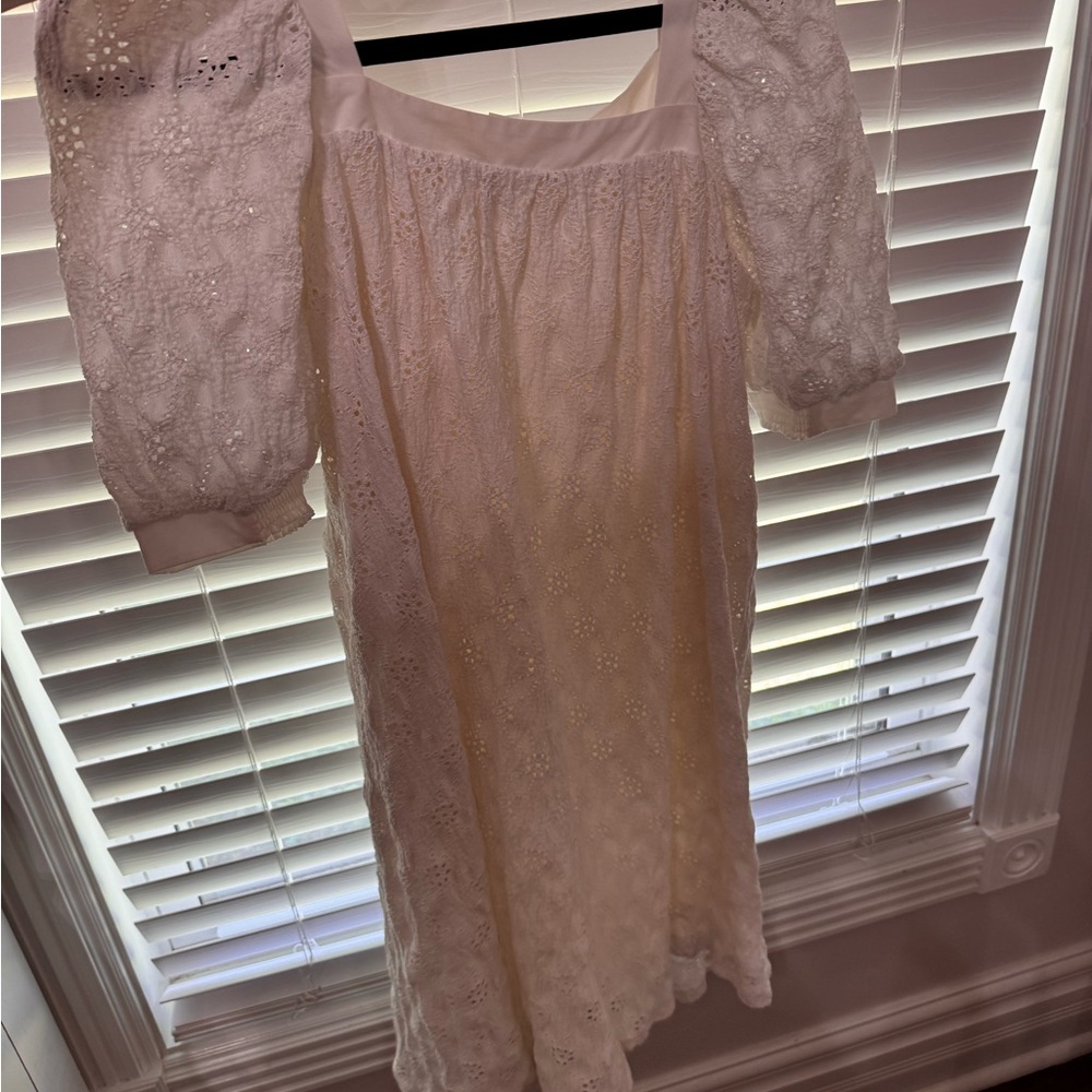Anthropologie White Lace Dress